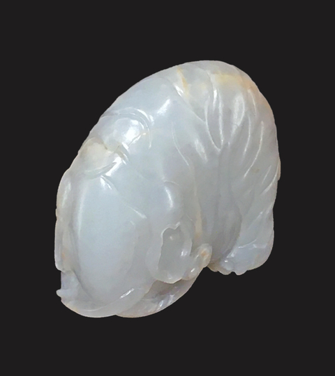 Chinese Finely Carved Jade Elephant