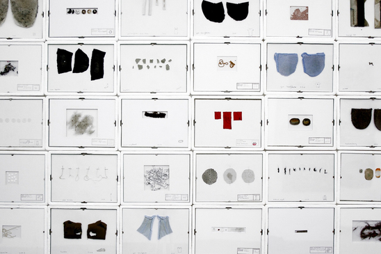 Esther Ernst Rest um Rest, gepresst, 2008 Mixed media