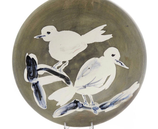 Pablo Picasso (1881-1973), Deux oiseaux no.95 (A.R. 487), 1963