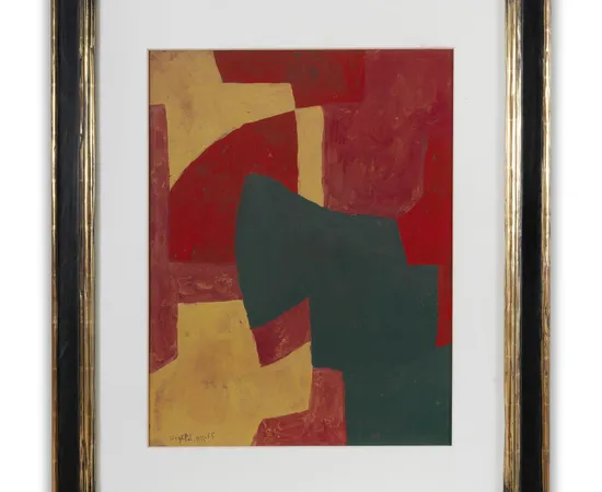 Serge Poliakoff (1900-1969), Composition jaune rouge vert, circa 1964