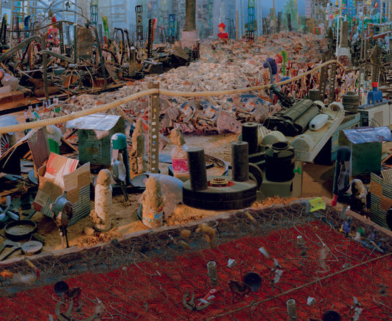 Vivan Sundaram, Barricade (with Mattress), 2008