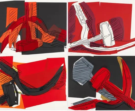Andy Warhol, Hammer and Sickle (complete set), 1977
