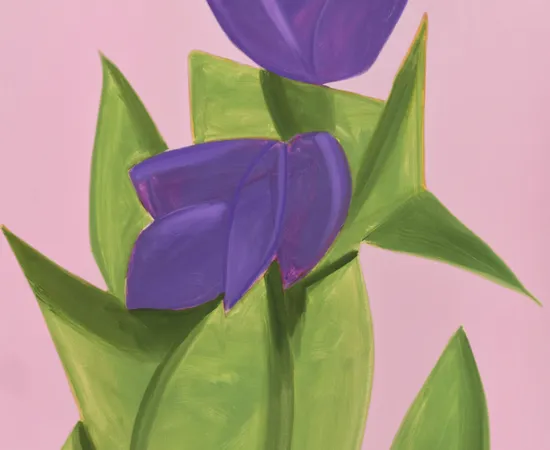 Alex Katz, Purple Tulips 2, 2021