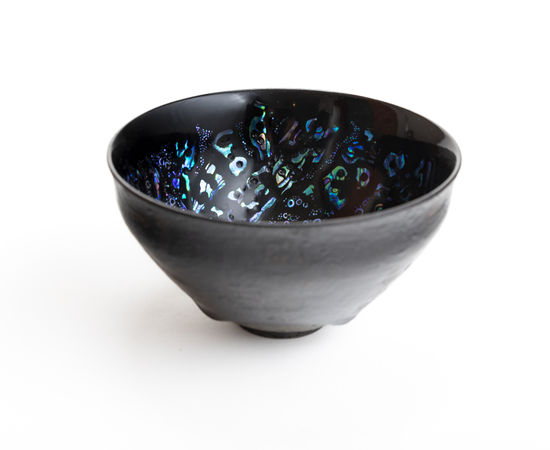 Hideyuki Fujisawa, 曜変天杢茶椀, Tea Bowl with Yōhen Tenmoku Glaze