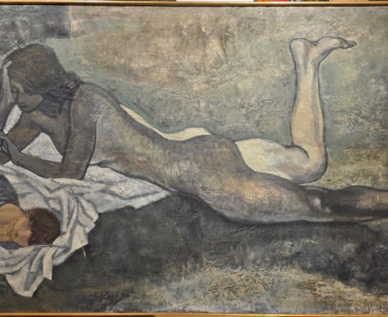 Joan Barbarà, Retrato de Pamen Trenkle y Tristán Barbarà, 1950s