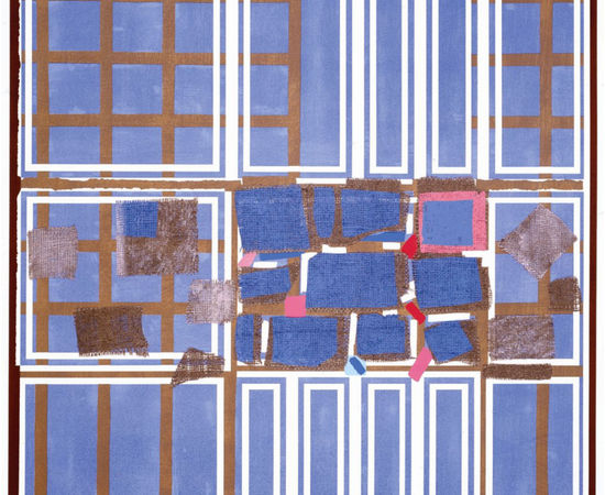 Sandra Blow RA, Blue Brown Interweave, 2005