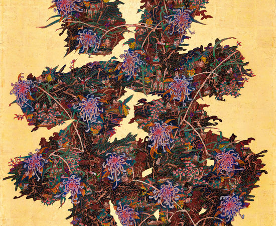 曾霆羽 Ting Yu Tseng, 三仙島（字島－福）Three Immortals Island (Inscribed with ‘Fortune’), 2024