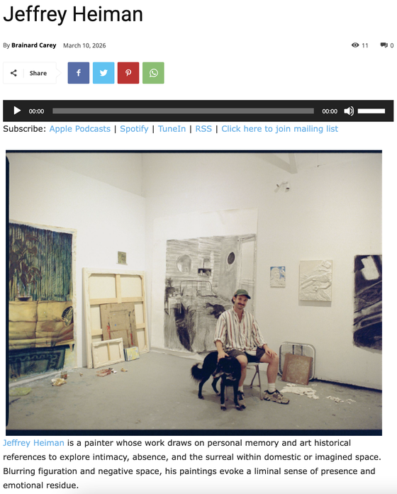 Jeffrey Heiman Interviewed by Brainard Carey