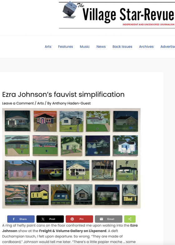 Ezra Johnson’s fauvist simplification