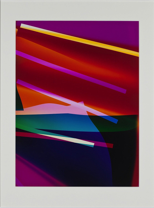 Walead Beshty, Three Color Curl (CMY: Irvine, California, August 21st 2008, Fuji Crystal Archive Type C), 2008