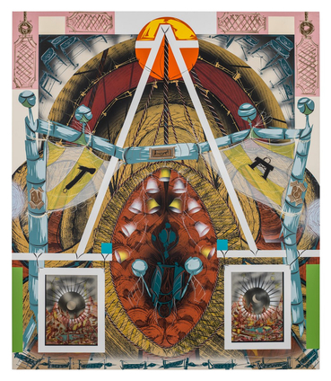 Lari Pittman, Thought-form Of The Beginning And The End Of Identity, 2012