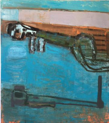 Amy Sillman, TV in Bed, 2017-2018