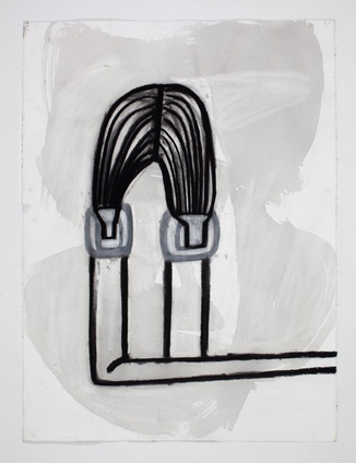 Amy Sillman, A Shape that Stands Up and Listens 65, 2013