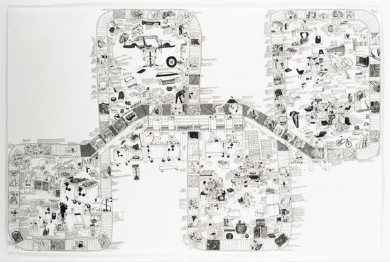 Michael Landy, Drawings after Break Down, 2002