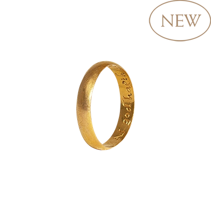 Posy ring, 'As god haeth decread so we agred'