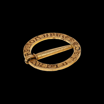 Medieval Love Ring Brooch