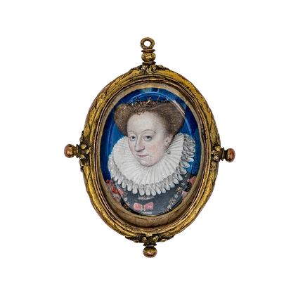 Double-sided Pendant with Portrait Miniature of Fran&ccedil;oise de Daillon, Lady of Malicorne Attributed to the workshop of Benjamin Foulon (c. 1550-1612) , France, 1575