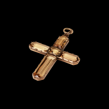Topaz Cross Pendant