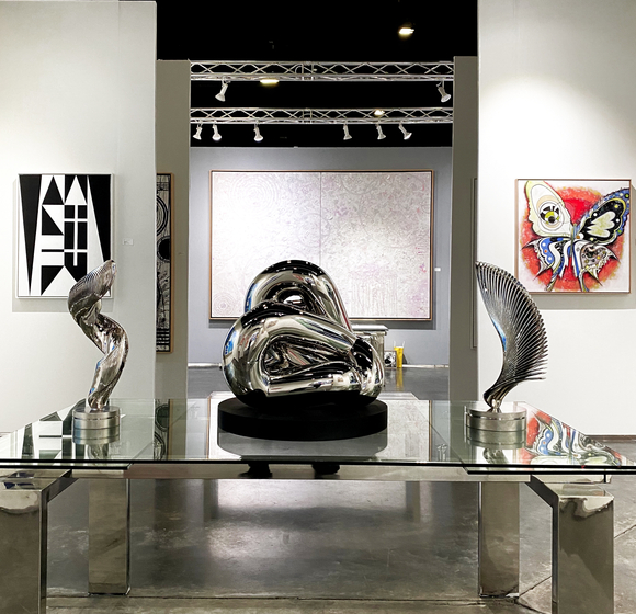 Entrance of Manolis Projects Booth at Art Palm Beach 2020