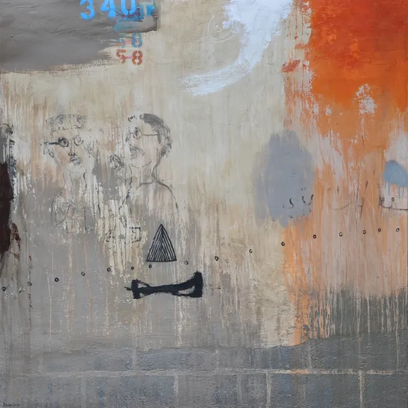 Kareem Risan, Black Mark on Wall, 2010