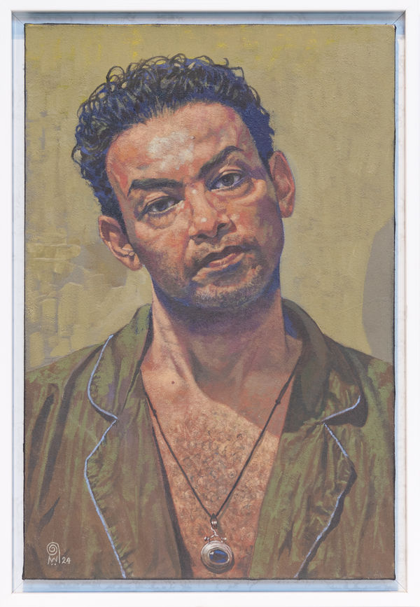 Walid Ebeid Into the Mirror, 2024 Oil on canvas 60 x 40 cm