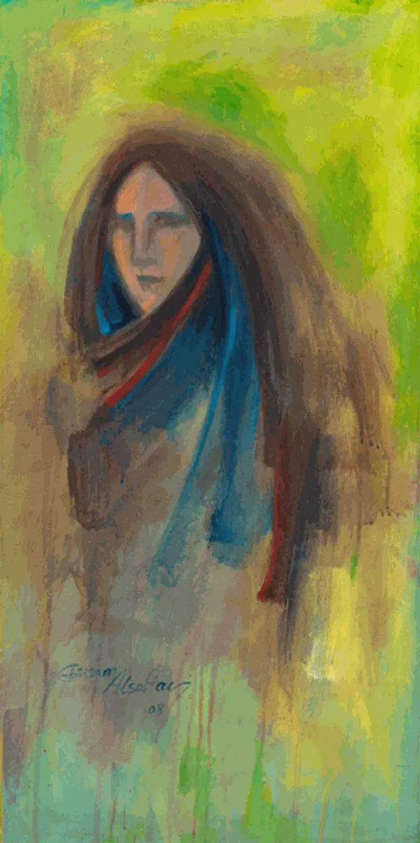 Ebtisam Al Saffar Untitled, 2008 Acrylic on canvas 80 x 40 cm