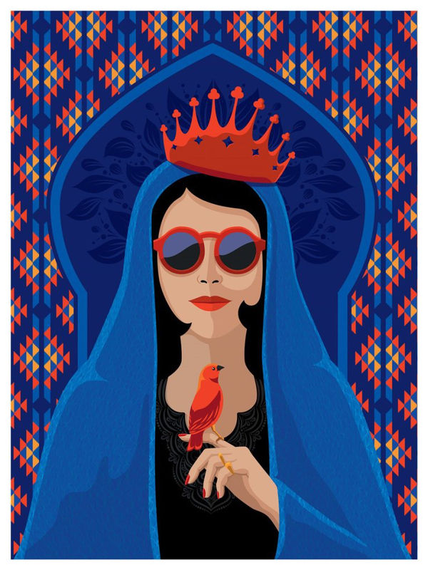 Fares Cachoux The Sadu queen, 2022 Digigraphie on Hahnemuhle art paper,305 gm2 60 x 80 cm Limited edition of 8 pieces