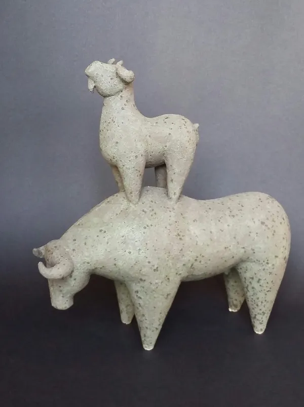 Zahed Taj Eddin Moment of Victory, 2024 Stoneware Ceramic, glaze 30 x 10 cm