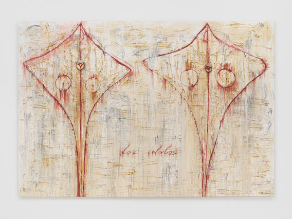 José Bedia, Dos Ídolos, 2022