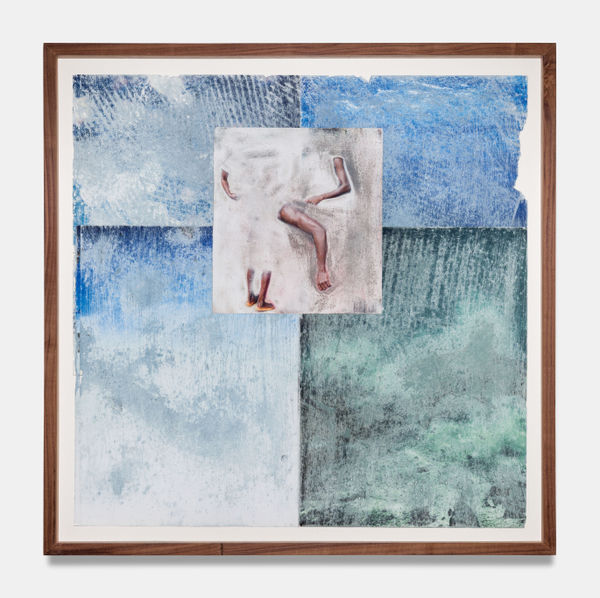 Julien Creuzet, Nos diables rouges, nos dérives commotions, Sa zyé pa wè tchè pa fè mal. (oubli et chemin bleu, ensemble), 2025