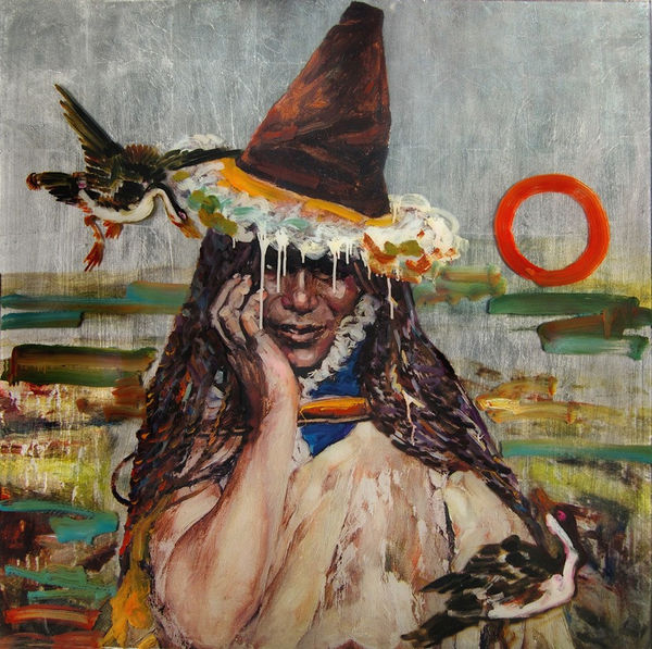 Hung Liu, Border Portrait II: Tibetan Woman II, 2008