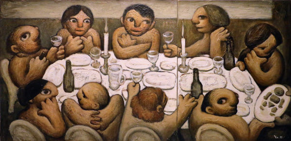 Yin Xin, Banquet Lunch at table, 1995