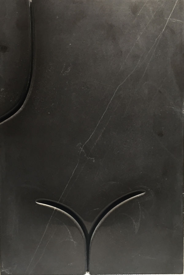 Wang Keping, Trois Lignes (black), 2016