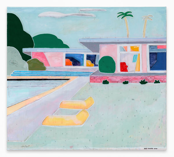 Rob Tucker, Grassy poolside loungers, 2026