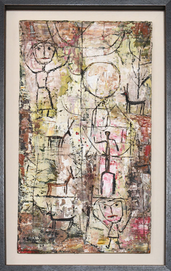 Howard B. Schleeter, Two Little Girls in Scriptland, 1957