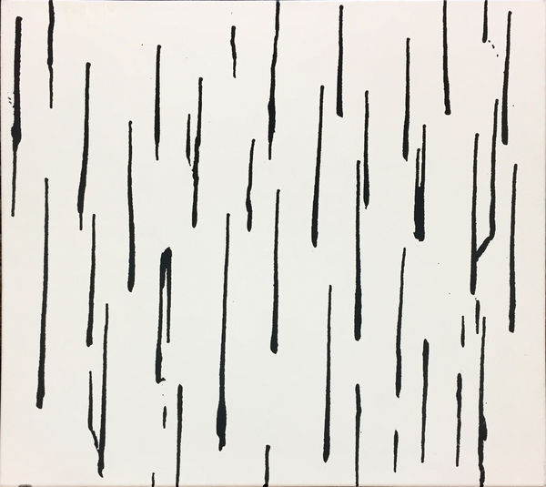 Shaun Richel, Black Drips on White, 2018