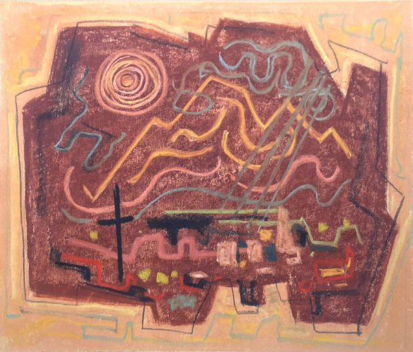 drawing by Emil Bisttram