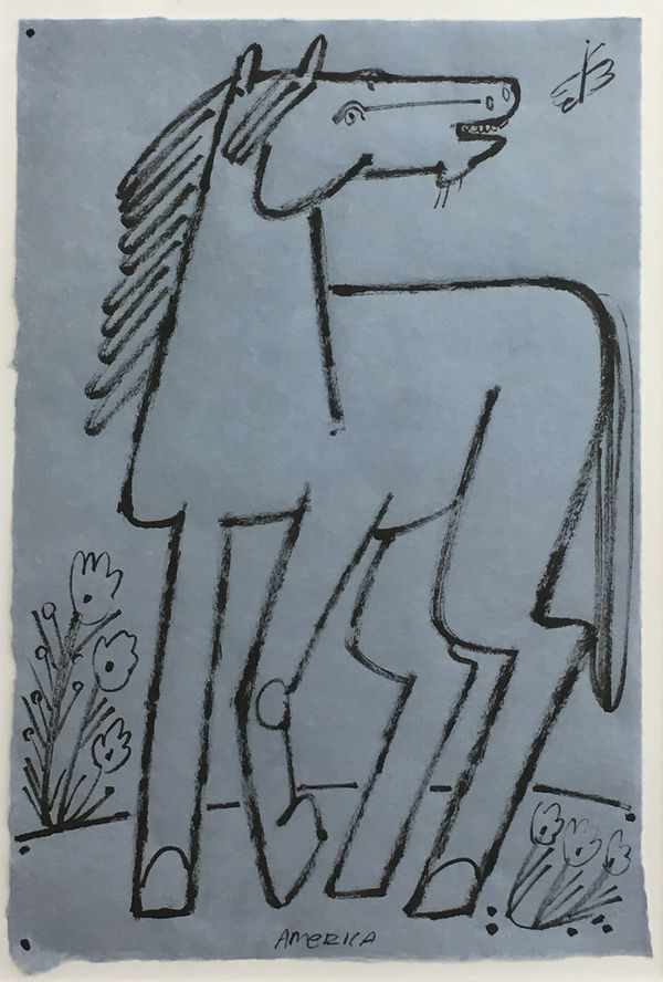 America Martin, Horse and Butterfly, 2019