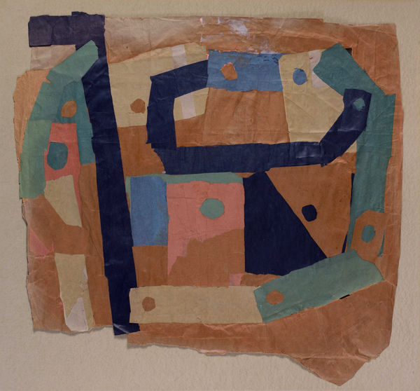 Francis Davison 法蘭西斯．戴維森, D 10 (Two blues, Green, Pink and Terracotta)《D10 (兩個藍、綠、粉紅和赤陶)》, circa 1970-1971