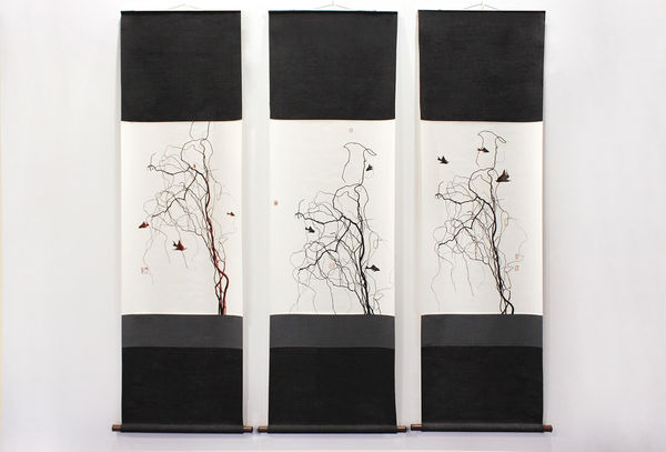 anothermountainman 又一山人, from su shi to bada shanren_flying fish《從蘇東坡想起八大山人_飛魚》, 2013