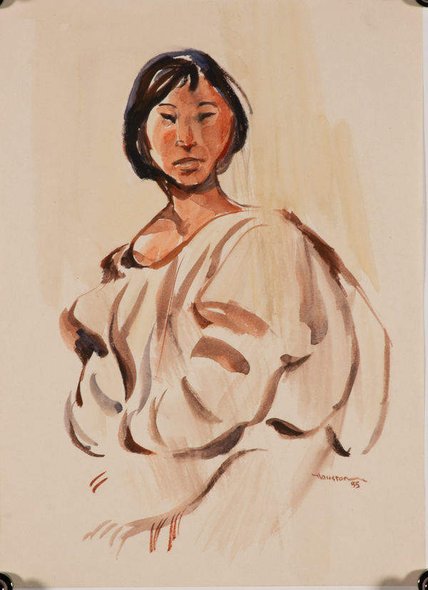 James Houston, Untitled (Woman in Amautik), 1955