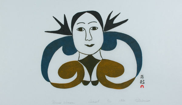 Pitaloosie Saila, Flower Woman, 1970
