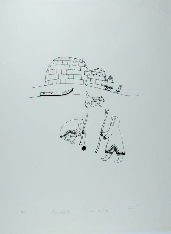 Elisapee Ishulutaq, Ice Fishing, 1972