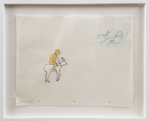 Avish Khebrehzadeh, Monkey, Goat and Trainer (animation drawing), 2008