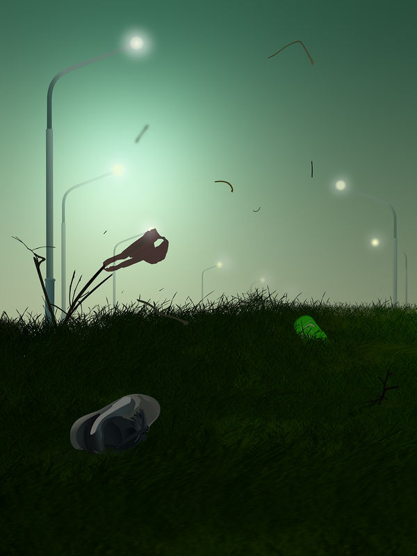 Arash Hanaei, Untitled 3 from the series [in the night garden]: Light a fire under your skin, 2022