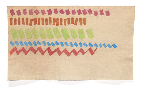 Giorgio Griffa, Cinque colori, 1979