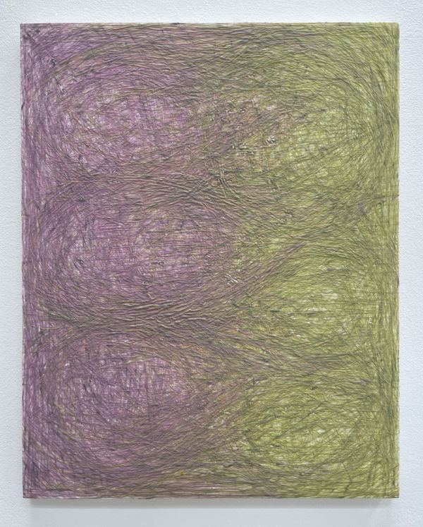 Abel Guzman, Untitled (Yellow-Purple Vibration), 2021
