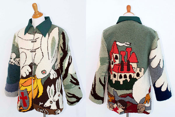 Haley Wood, Punch Needle Coat, 2019