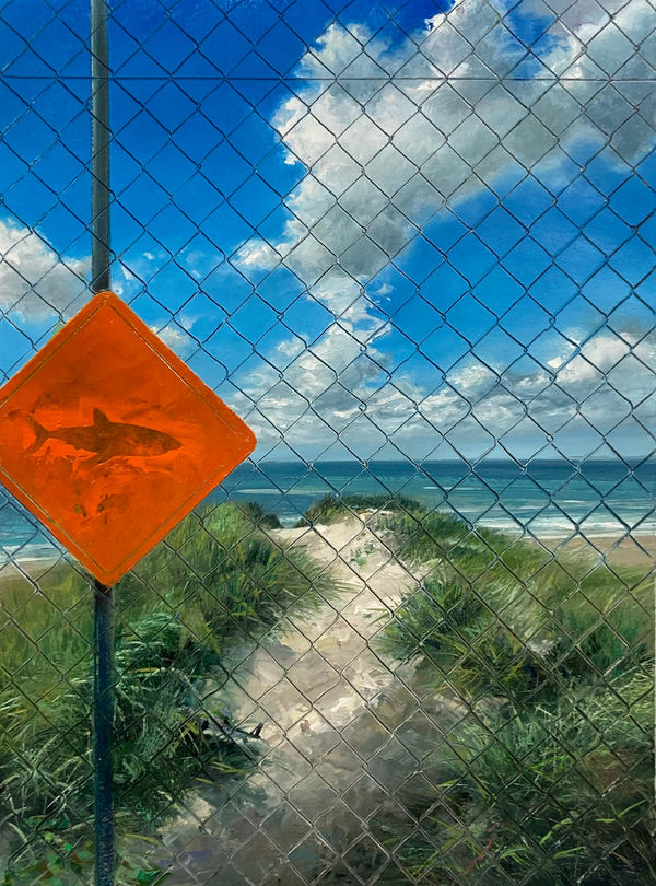 Wilhelm Neusser, Fence/Shark (2211), 2022