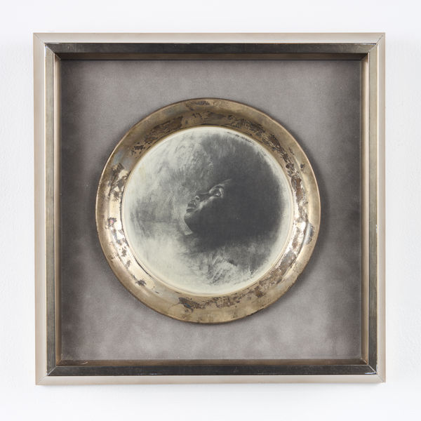 Charles White Vision, 1973 Engraving on a sterling silver plate, ed. 47/100 Diameter: 8 in (20.3 cm)
